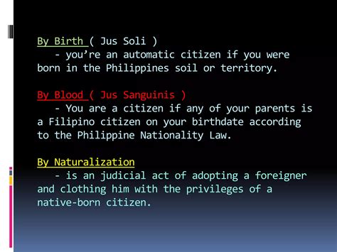 Filipino Citizenship Pptx