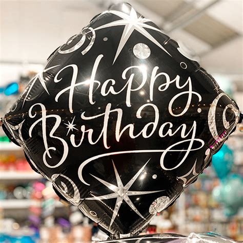 Black Tie Birthday Balloons - The London Balloon Shop