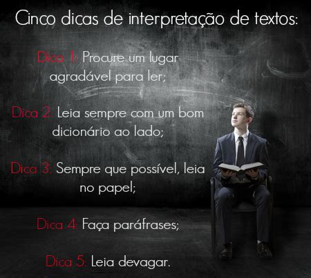 Cinco dicas para melhorar sua interpretação de texto