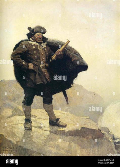 Billy Bones by N.C. Wyeth Stock Photo - Alamy