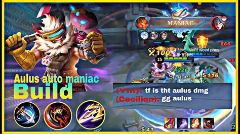 EVERY AULUS USER TRY THIS AUTO MANIAC BUILD AULUS BEST BUILD SEASON 28