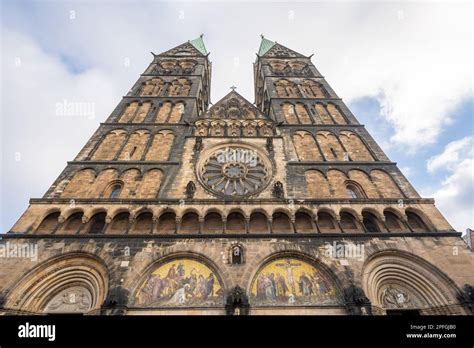 Bremen Cathedral Facade - Bremen, Germany Stock Photo - Alamy