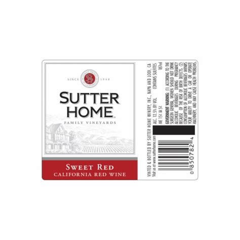 Sutter Home® Sweet Red California Red Wine, 4 pk / 187 mL - Kroger