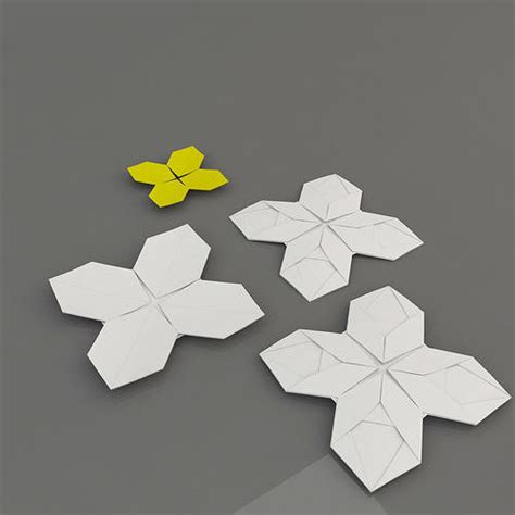 Origami Flower 3D model | CGTrader