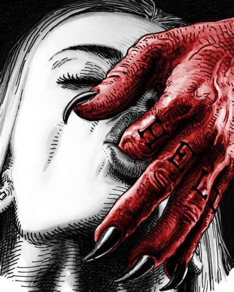 Demon hand ..... ♡ | Satanic art, Artwork, Dark art drawings