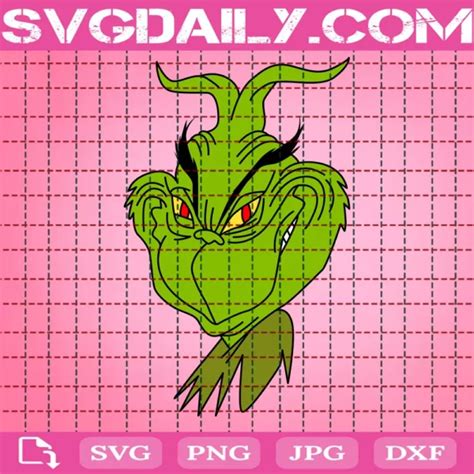 Grinch Face Merry Grinchmas Daily Free Premium Svg Files