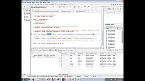 Sql Query Insert Into Table Example Youtube