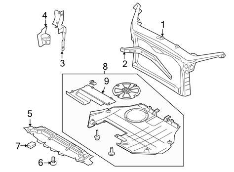 Lincoln Mkz Radiator Support Splash Shield Front H Z A