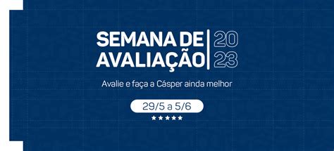 Cásper realiza Semana de Avaliação 1º semestre de 2023 Faculdade