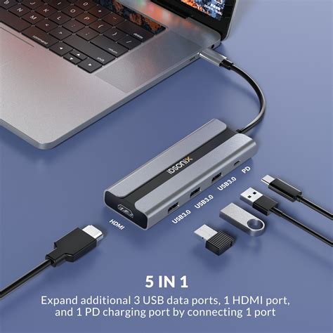 Idsonix Usb C Hub Docking Station Multiport Adapter