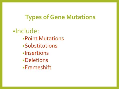 Ppt Mutations Powerpoint Presentation Free Download Id 9190420