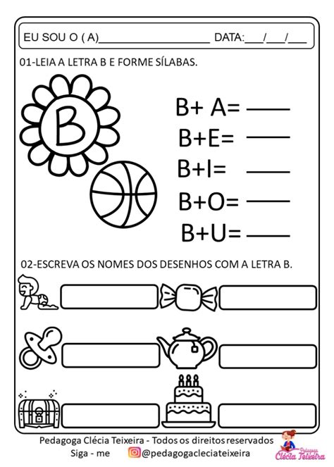 Atividades sílabas simples Para baixar Clécia Teixeira