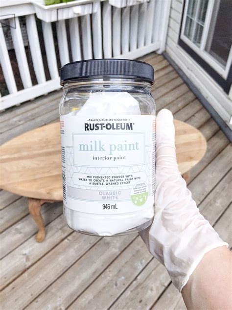 Classic White Rustoleum Milk Paint Review Painting A Dark Tablehoney