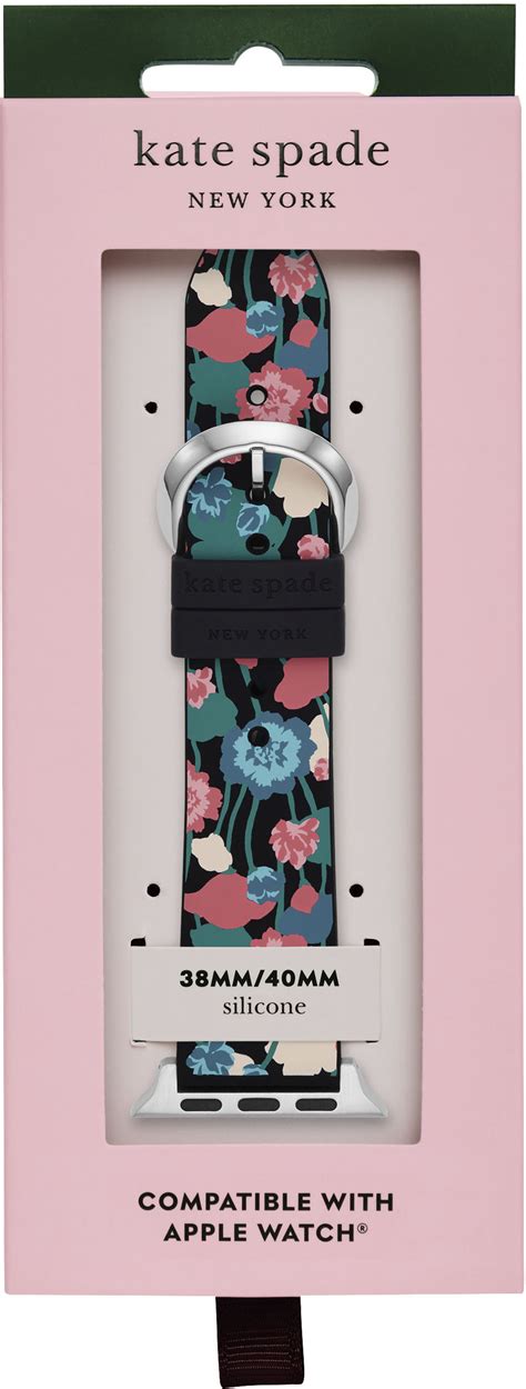 Best Buy Kate Spade New York Silicone Band For 384041mm Apple Watch® Floral Print Floral