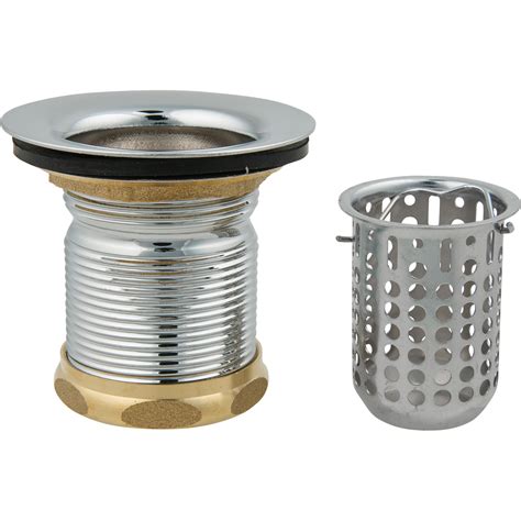 Duplex sink strainer assembly with deep basket - Master Plumber®