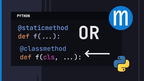 Python Staticmethod And Classmethod YouTube