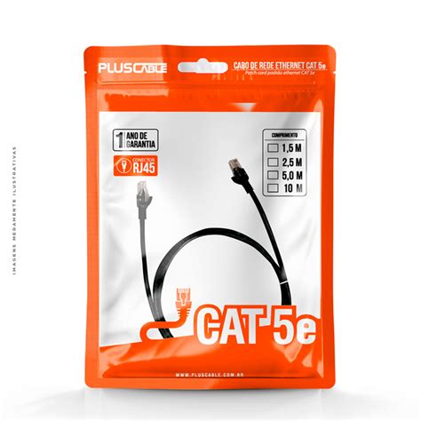 Cabo De Rede PlusCable Cat 5E 10M Patch Cord Techno Space