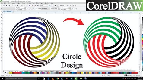 Simple Design in Coreldraw हद उरद Coreldraw me logo kaise