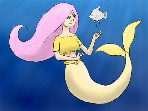 Fluttershy Mermaid By Muffinsja On Deviantart