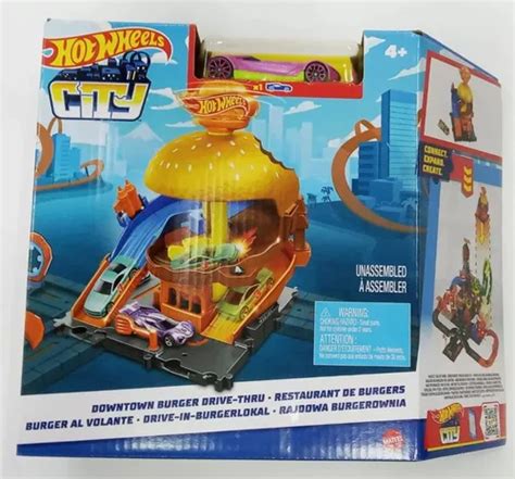 Pista Hot Wheels Playset City Loja De Hambúrguer Mattel R em Mongaguá São Paulo