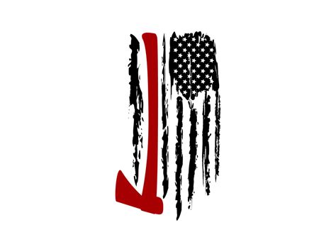 Distressed Usa Firefighter Flag Svg Graphic By George Khelashvili