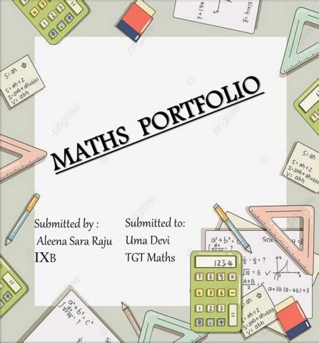 maths portfolio  aleena