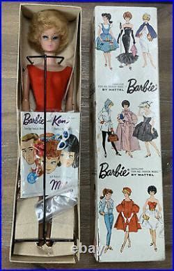 Vintage PLATINUM BLONDE BUBBLE CUT BARBIE BOX Insert LINER PRETTY