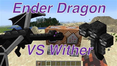 Ender Dragon Vs Wither Youtube