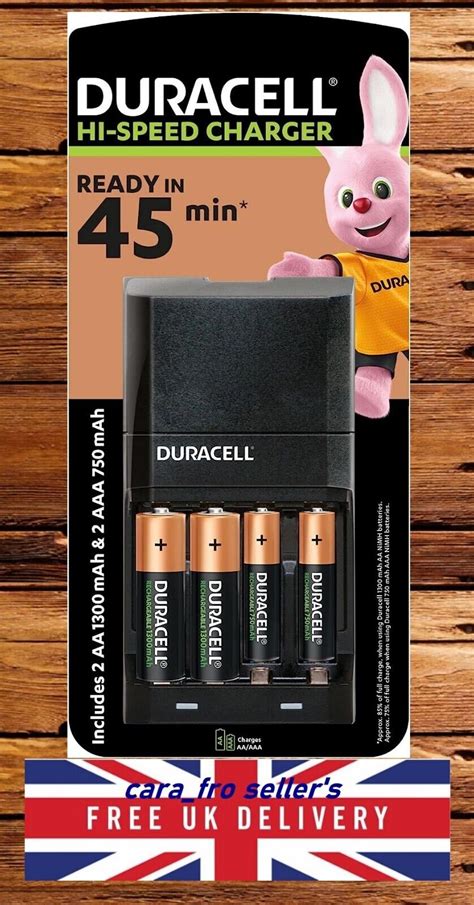 Duracell Battery Charger Hi Speed 45 Minutes Advanced Cef27 With 2 Xaa And 2 Xaaa Ebay