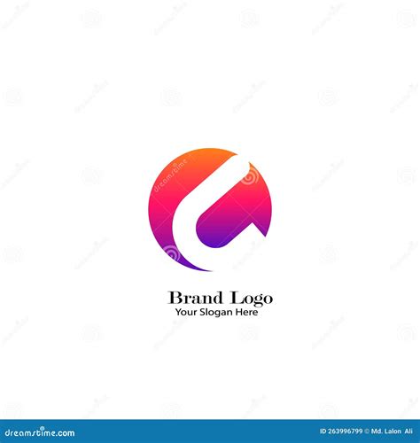 simple brand logo stock vector illustration  icon