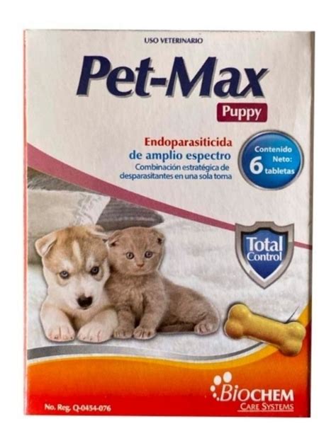 Desparasitante Pet Max Puppy Para Perro Y Gato Tabletas Mercadolibre