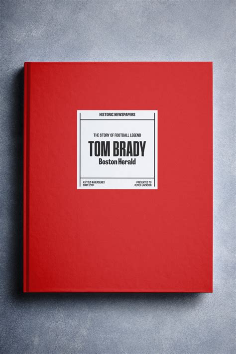 The Story of Football Legend Tom Brady Book | Historic Newspapers