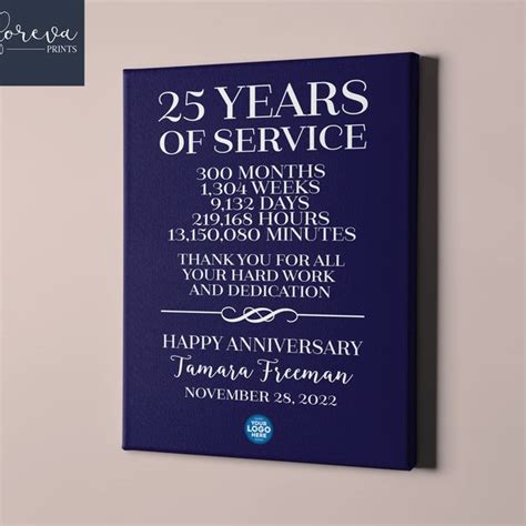 Work Anniversary Certificate - Etsy