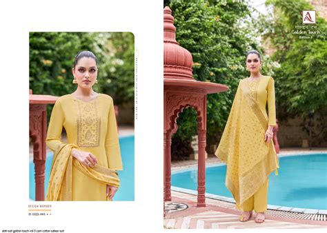 Alok Suit Golden Touch Vol Zam Cotton Salwar Suit