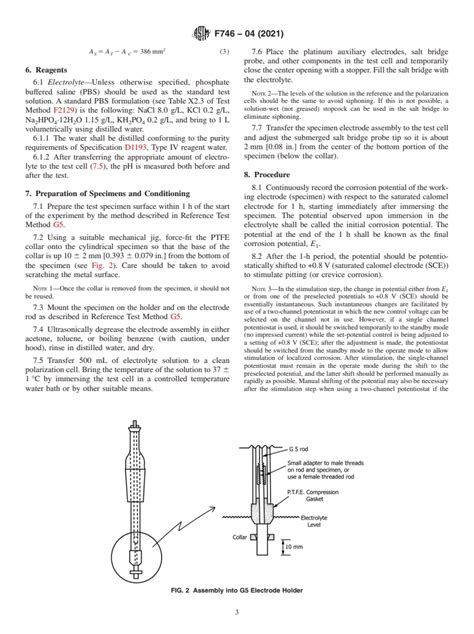 Astm F Standard Test Method For Pitting Or Crevice