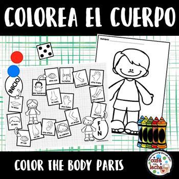 Colorea Escribe Las Partes Del Cuerpo Body Parts Coloring Game In