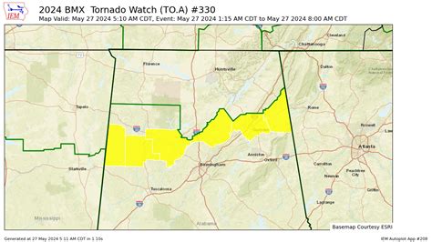 Brief Update More Counties Removed From Current Tornado Watch The Alabama Weather Blog