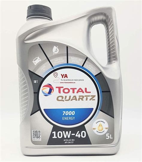 Motorolie Total Quartz 7000 ENERGY 10W 40 5 Liter Bol