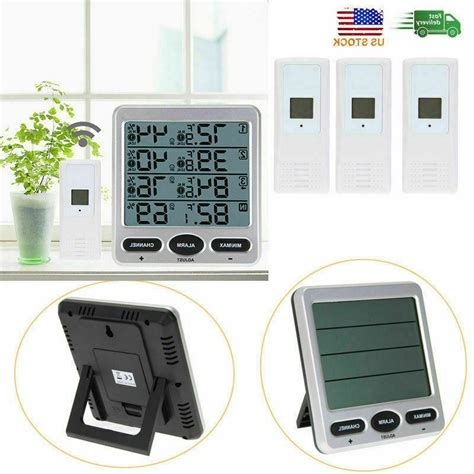 Ambient Wireless Weather WS 10 Indoor Outdoor Thermo Hygrometer 3 Remote