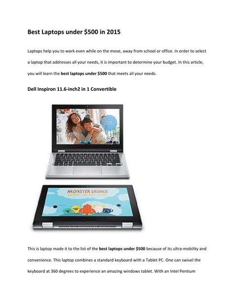 Best Laptops Under 500 dollars in 2015 by Best Laptop - Issuu