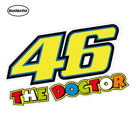 3D Number 46 Valentino Rossi Moto The Doctor Sticker VR46 Wheel Hub