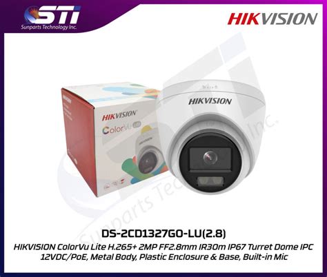 Ds Cd G Lu Hikvision Colorvu Lite H Mp Ff Mm Ir M