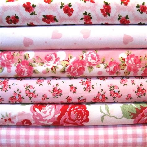 Rose Floral Cotton Fabric Shabby Chic Rose Cotton Flower Etsy Artofit