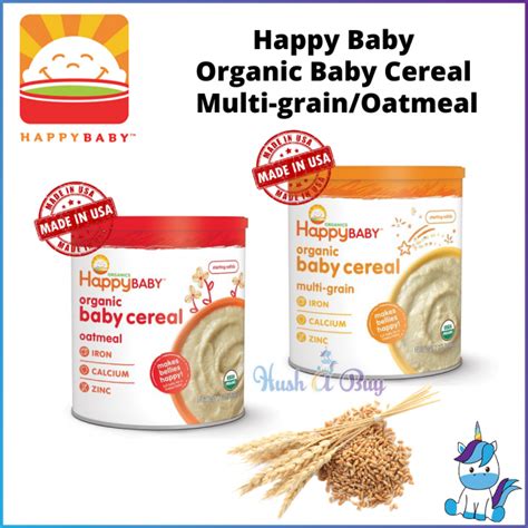 Happy Baby Organic Baby Cereal - Multi-Grain / Oatmeal 198gm