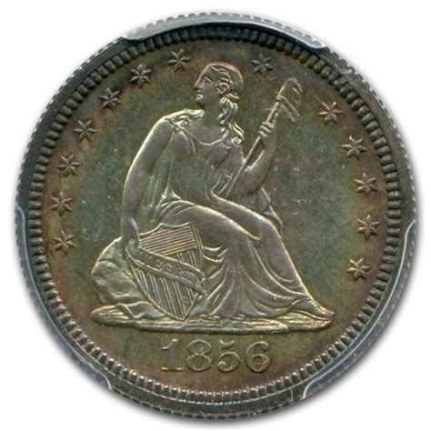 Buy 1856 Liberty Seated Quarter Pr 65 Pcgs Apmex