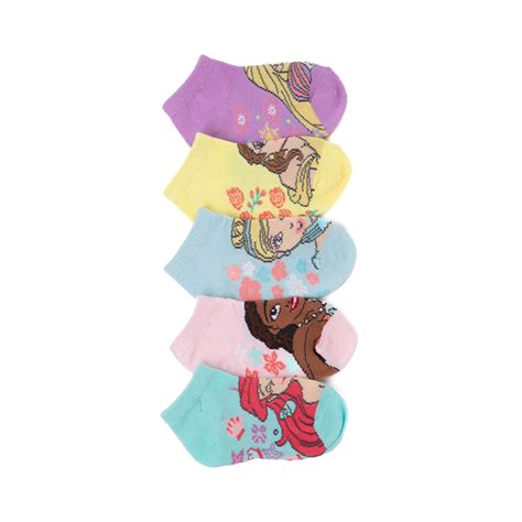 Disney Princess Ankle Socks 5 Pack - Toddler - Multicolor | Journeys