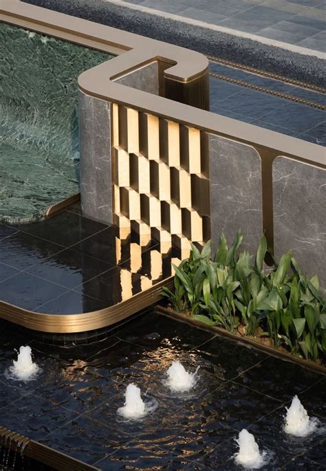 In Water Feature Wall Garden Landscape Design