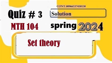 Mth 104 Quiz 3 Solution Spring 2024 Mth104 Quiz 3 Solution Spring 2024