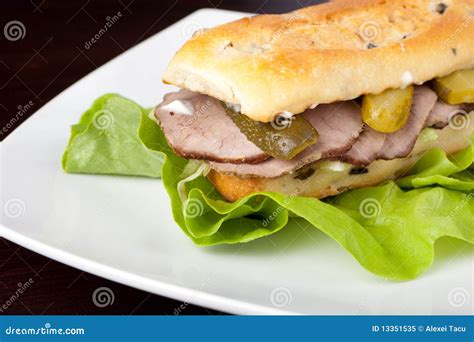 Beef Sandwich stock image. Image of traditional, meat - 13351535