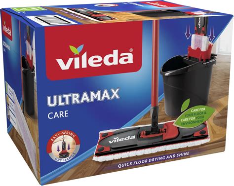 Vileda Turbo 3in1 Komplett Set Wischmopp Mit 3in1 Mikrofaser Moppkopf